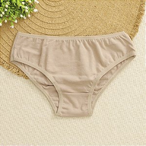 Calcinha de Algodão Infantil de Elástico Fechado Ária Chocolate 21CH