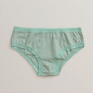 Calcinha de Algodão Infantil Maitê de Elástico Aberto Theos 17-TH