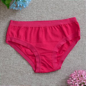 Calcinha de Algodão Infantil de Elástico Aberto Pink 17PK