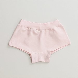 Calcinha de Algodão Boxer Infantil Charlotte Rosa Bebe 57-BB
