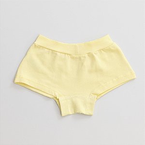 Calcinha de Algodão Boxer Infantil Charlotte Amarelo 57-AM