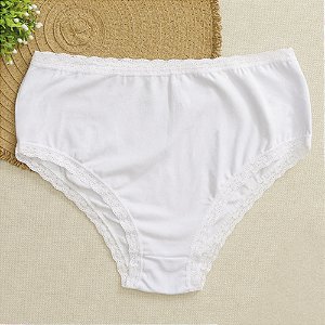 Tanga Alta Boreale Eduarda Plus Size Branco 84BR