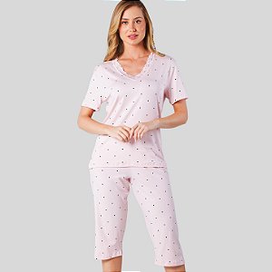 Pijama Inverno Delicata Rosé 6117