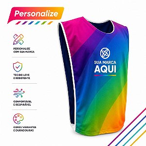 Colete esportivo personalizado com sua logo - Sublimação Total