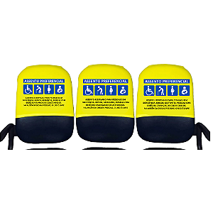 Capa cadeira Preferencial kit c/ 10 capas de cadeira