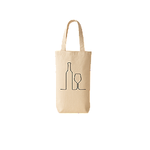 Ecobag para garrafa de vinho Personalizadas com sua logo em tecido algodão cru - Atacado