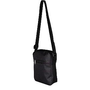 Bolsa de Ombro em Nylon com Dois Compartimentos – Alça Regulável e Bolso Interno Telado