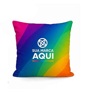Capa almofada em tecido cor branca 30x30 cm