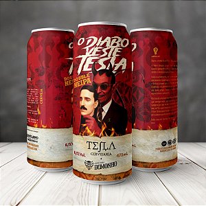 Cerveja Tesla collab com Demonho - O Diabo Veste Tesla