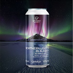 Cerveja Stormy - Northem Lights in Alaska  - TRIPLE NEW ENGLAND IPA