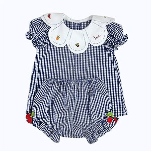 vestido Florinha vichy royal