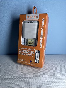Carregador Kaidi K550S - Android V8/Micro