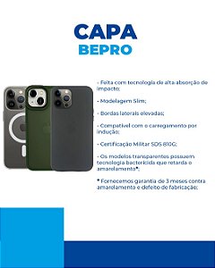 Capa BePro MagSafe Clear - iPhone 13