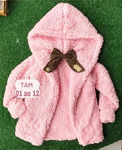 Casaco Teddy Modelo 002 Capuz Infantil