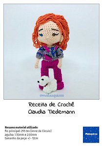 Receita de Crochê - Claudia Tiedemann - Série Dark