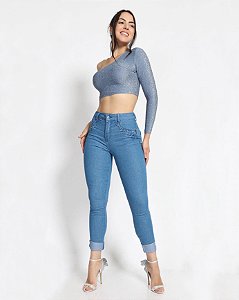 Calça  Biotipo Jeans Strass