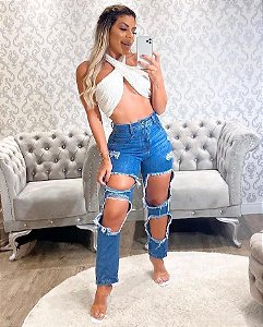 Calça Jeans  Destroyed