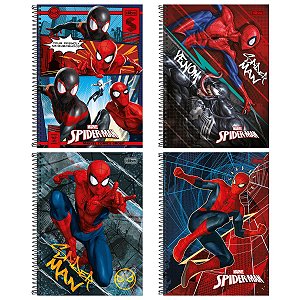 Caderno de Desenho e Cartografia homem Aranha Espiral Capa Dura Spider-Man  80 Folhas