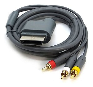 Cabo Av Rca Áudio Vídeo Xbox 360 B-max Reforçado