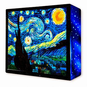 Luminária Abajur "A Noite Estrelada" de Van Gogh