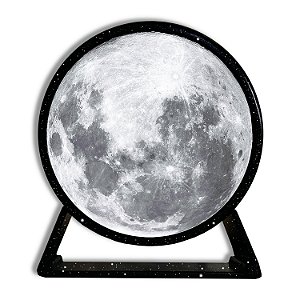 Luminária Decorativa Redonda Lua em Duas Temperaturas