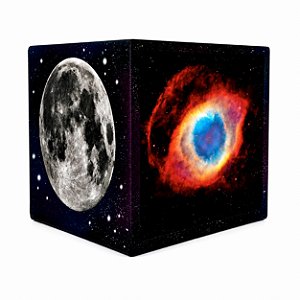 Luminária Abajur LED Galáxia com a Lua e a Terra
