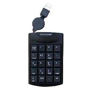 TECLADO NUMÉRICO RETRÁTIL USB