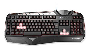 TECLADO GAMER COM LED WARRIOR ABTN2