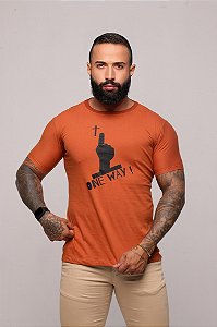 ONE WAY (CAMISETA)- TERRA COTA