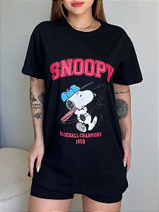 SNOOPY (MAX TSHIRTS)- PRETA