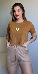 CROPPED CORAÇÃO CENTRO TAM.U - MADEIRA