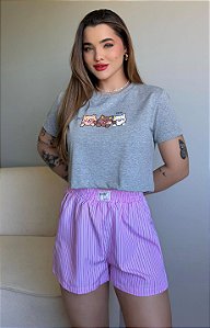 CROPPED HELLO CAT'S TAM.U - MESCLA