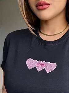 LOVE (BORDADA)- PRETA