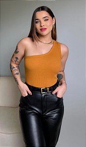 NULA MANGA (REGATA RIBANA CANELADA) - MOSTARDA