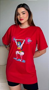 TY MULHER MARAVILHA (MAX TSHIRTS)- VERMELHA