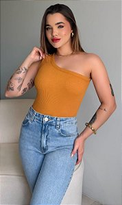 NULA MANGA (REGATA RIBANA CANELADA) - MOSTARDA