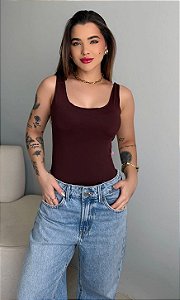 TY FERNANDA (BODY POLIAMIDA)- MARROM