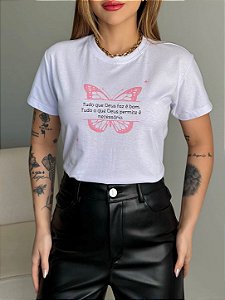 BORBOLETA TUDO QUE DEUS- BRANCA