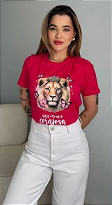 LEÃO SEJA FORTE- PINK LOTUS