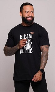 (CAMISETA) BUSCAI PRIMEIRO - PRETA