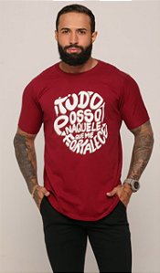 (CAMISETA) TUDO POSSO NAQUELE - MARSALA