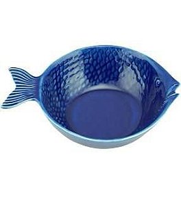 Bowl Cerâmica Peixe Ocean Azul