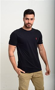 Camiseta Ralph Lauren Basic Custom-Fit Preta