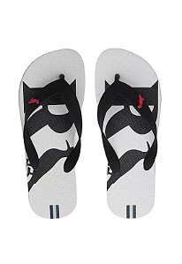 Chinelo Reserva Estampado Branco e preto