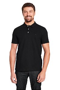 Polo Reserva Masculina Piquet Classica Preta