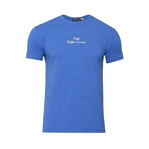 Camiseta Ralph Lauren Bordada Custom-Fit Azul royal
