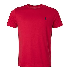 Camiseta Ralph Lauren Basic Custom-Fit Vermelha