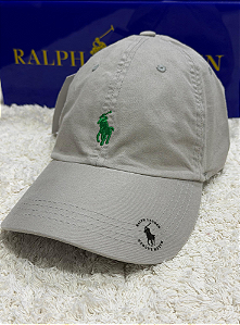 Boné RL Cotton Chino Baseball Cinza claro