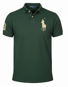 Polo RL Masculina Custom Fit Strong Cotton Big Verde