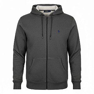 Moletom RL Masculino Ziper Chumbo